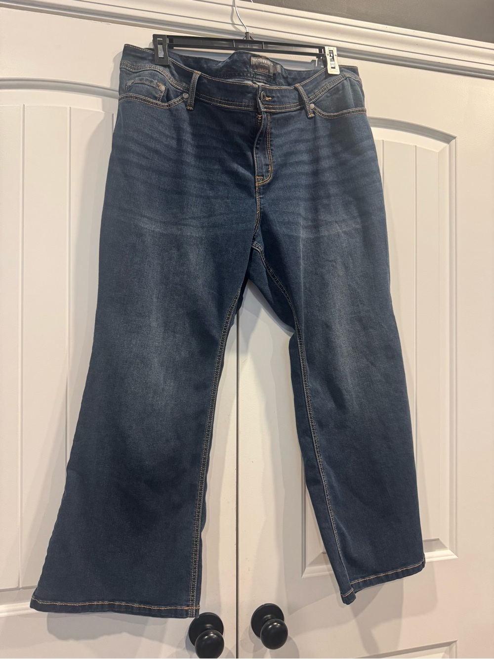 torrid Dark Indigo Wide Leg Jeans with Subtle Fade